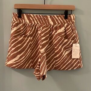 a new day Zebra Print Shorts - Size S - NWT